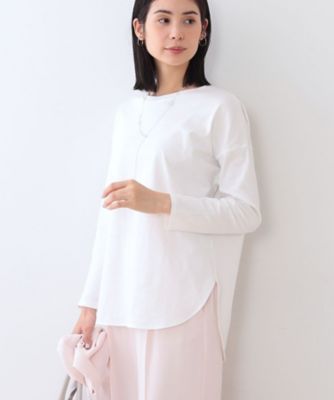 ＜INDIVI S (Women/小さいサイズ)＞【キレイめ】ベーシックロングＴシャツ（２００２３９７３４７）