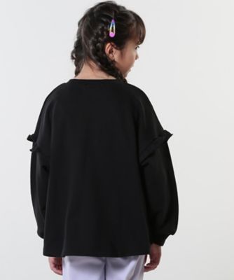 【１３０－１５０ｃｍ／洗える／姉妹リンク可】お袖フリルがアクセント　アソートプリントスウェット（２００２３９７５５４）