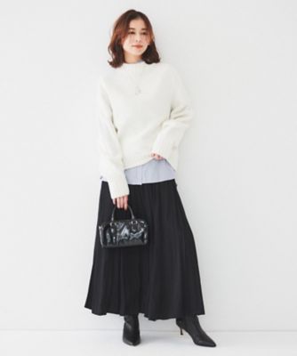 【新品未使用】ポールスミス モックネックケーブルニット ローゲージ L 日本製 洗える】ミドルゲージ モックネックニット（2002397697