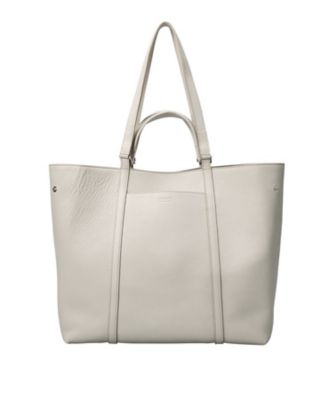 極美品 COLE HAAN レザー トートバッグ A4 ホワイト系 f948 パティオCMH】レザートートバッグ L 2WAY 本革 A4サイズ