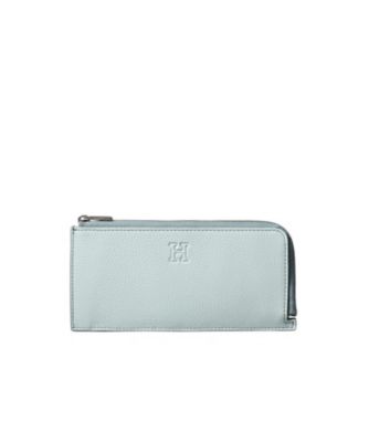 美品 ヒロフ 長財布 ピウメノ グレー レザー 本革 L字ファスナー ピウメノ】長財布 レザー ロング ウォレット フラグメントケース 本革