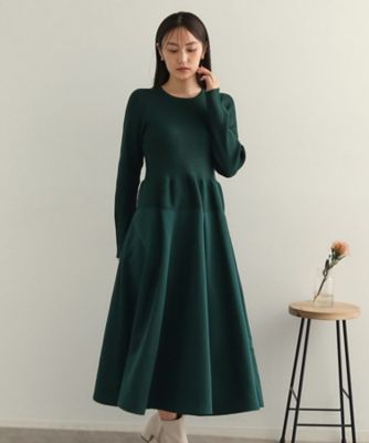 シームレスニット×フハクドッキングワンピース【洗濯機洗い可