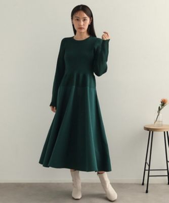 シームレスニット×フハクドッキングワンピース【洗濯機洗い可