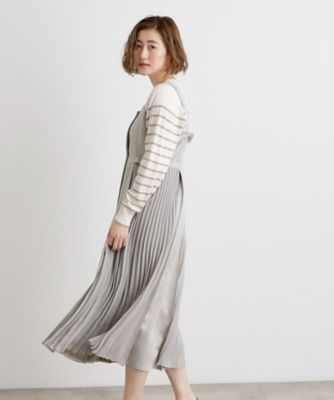 マシュマロタッチサイドプリ―ツワンピース（2002404725