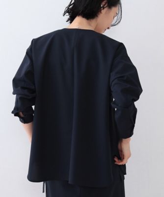 ブラウス シャツ 春SALE！「洗える／SETUP可能」ダブルポケット シャツブルゾン レディース INDIVI｜春SALE!【洗える/SETUP可能】ダブルポケット シャツ