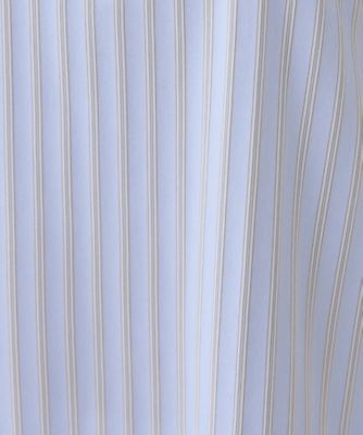 【洗える／ストライプ柄】袖タックブラウス（２００２４０４７８３）