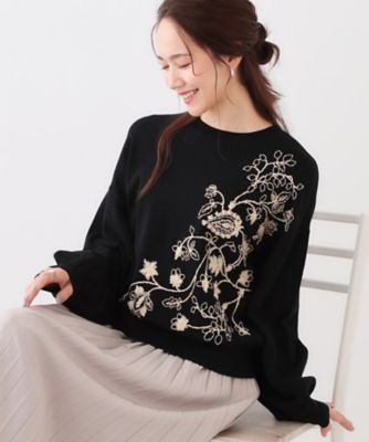 マーク＆ロナ 2023年製 定価5.7万 スパンコール刺繍ニット