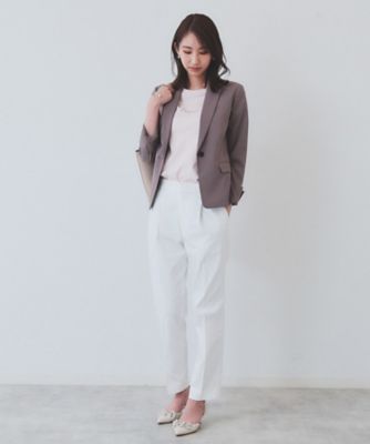 《６ｃｏｌｏｒ／ＸＳ－ＬＬｓｉｚｅ》コンパクトストレッチテーパードパンツ【洗濯機洗い可／吸水速乾／透け防止／イージーアイロン】（２００２４０