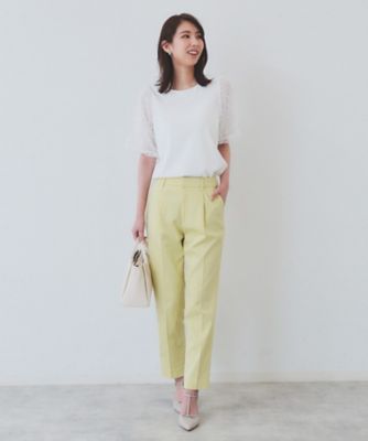 《６ｃｏｌｏｒ／ＸＳ－ＬＬｓｉｚｅ》コンパクトストレッチテーパードパンツ【洗濯機洗い可／吸水速乾／透け防止／イージーアイロン】（２００２４０
