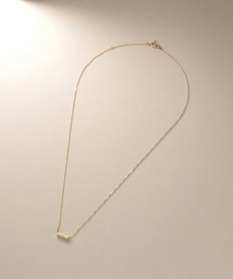 Ｋ１０ダイヤモンド　バー　ネックレス（２００２４０５０４９）