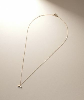 Ｋ１０ダイヤモンド　バケットカットレクタングル　ネックレス（２００２４０５１０３）