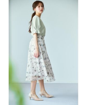 《８色展開／ＸＳ－ＬＬサイズ》タックパフスリーブブラウス【洗濯機洗い可／吸水速乾／防シワ／抗ピル】（２００２４０５１０６）