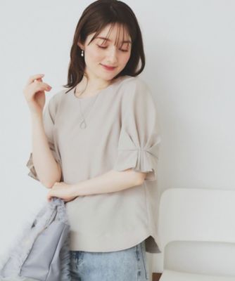 《８色展開／ＸＳ－ＬＬサイズ》タックパフスリーブブラウス【洗濯機洗い可／吸水速乾／防シワ／抗ピル】（２００２４０５１０６）