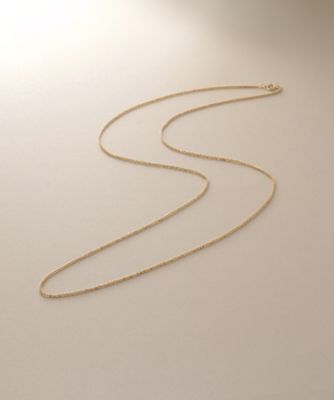 Ｋ１８クリスクロスチェーン　ネックレス（６０ｃｍ）（２００２４０５１４４）