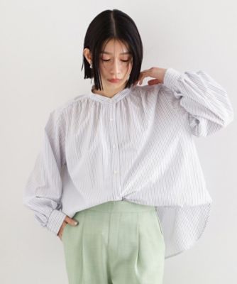 ＜THE SHOP TK (Women)＞ラメストライプラグランシャツ【洗える】（２００２４０５２０７）