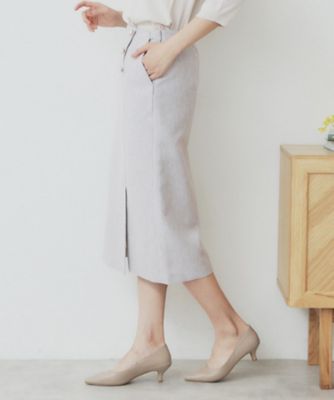 ✨新品✨24ss✨45R✨ リネンツイードのラップスカート✨完売品 ラップポケットスカート