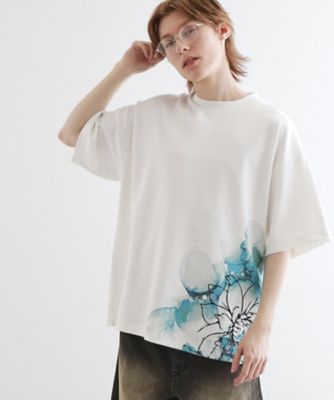 ＜tk. TAKEO KIKUCHI (Men)＞バブルアートフラワーＴシャツ（２００２４０５２６８）