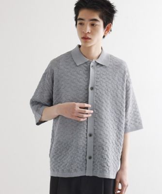 city（シティ）の「MOHAIR CHECK KNIT CARDIGAN/モヘアニット