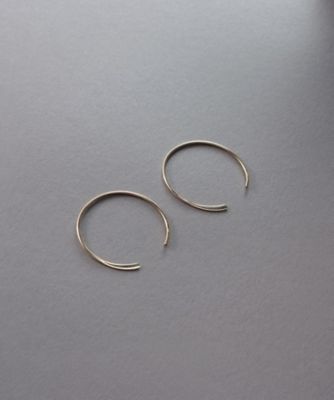 ＜COCOHNIK ONKITSCH (Women)＞◆Ｋ１０プレートフック　サークルピアス（２００２４０５５３９）