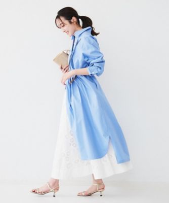 タイプライターシャツワンピース（2002405634） | UNTITLED