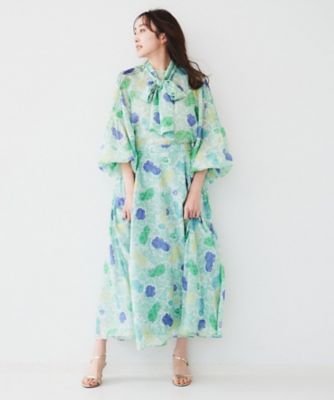 セットアップ可能】オールドフラワー プリントスカート