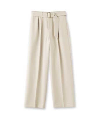 ベルト付き２タックパンツ（２００２４０５８１３）