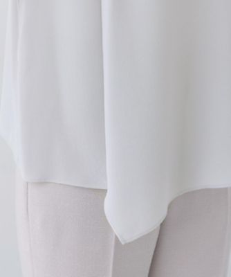 春SALE！【日本製／トリアセテート混】アシメラインブラウス 春SALE！【日本製／トリアセテート混】アシメラインブラウス