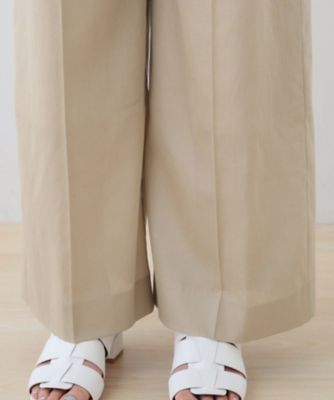 【日本製／ＳＥＴＵＰ可能】ガーゼ素材ワイドパンツ（２００２４０５８５４）