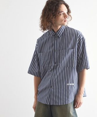 ストライプ刺繍シャツ（２００２４０５８８２）