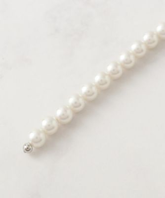新作【新品】アレク 希少　クリップ M パール セレモニー】パール調フリークリップネックレス