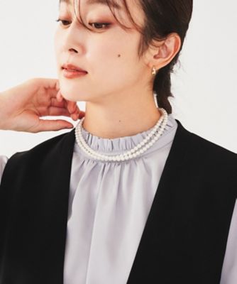 セレモニー】パール調フリークリップネックレス（2002406524