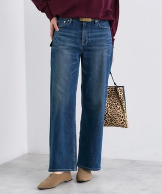 通年活躍！褒められデニム】ワイドストレート デニムパンツ