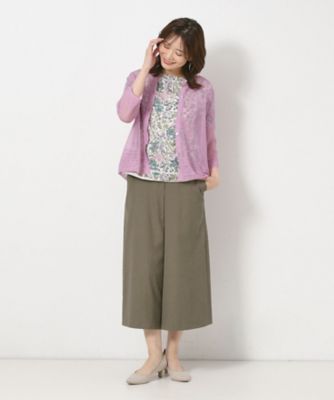 【接触冷感／Ｓ～４Ｌサイズ／洗える】ドライオックス　ガウチョパンツ（２００２４０６７５８）