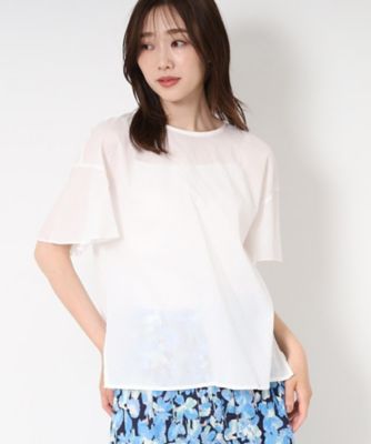 ＜CORDIER (Women)＞【Ｍ～４Ｌサイズ／セットアップ／洗える】ミラクルウェーブ　フェミニンブラウス（２００２４０６７６５）