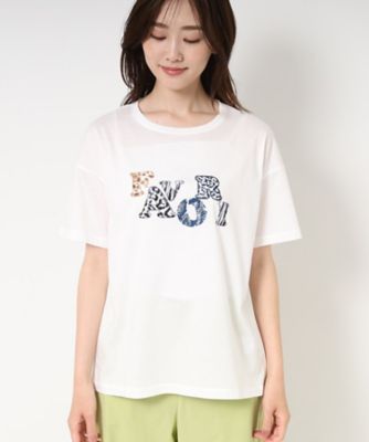 【Ｍ～４Ｌサイズ】刺繍＆スパンコール　ロゴデザインＴシャツ（２００２４０６７７２）