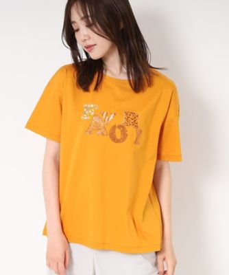 【Ｍ～４Ｌサイズ】刺繍＆スパンコール　ロゴデザインＴシャツ（２００２４０６７７２）