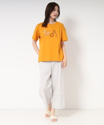 【Ｍ～４Ｌサイズ】刺繍＆スパンコール　ロゴデザインＴシャツ（２００２４０６７７２）