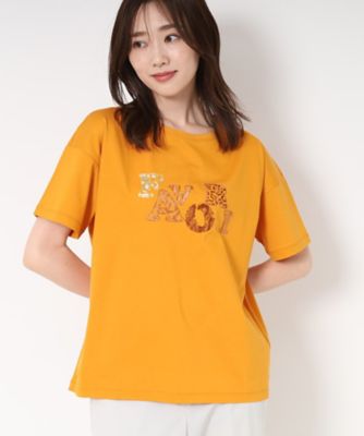 【Ｍ～４Ｌサイズ】刺繍＆スパンコール　ロゴデザインＴシャツ（２００２４０６７７２）