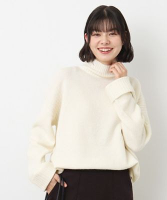 ＜Dessin (Women)＞【洗える】フェアリーハイネックニット（ＸＳ～Ｌ）（２００２４０７６９５）