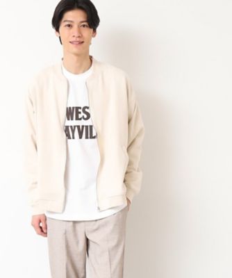 Dessin (Men) /デッサン 【洗える】ポンチスウェードカットブルゾン（２００２４０７７２３）