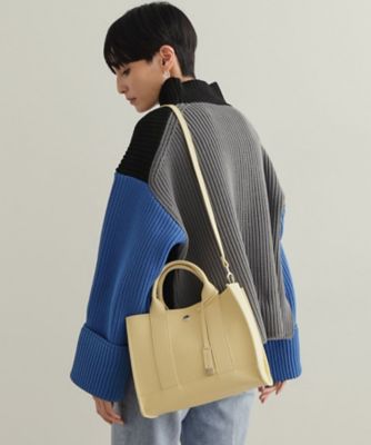  peak Softwill ミドルトートバッグ 3colors OPAQUE.CLIP トートバッグ 「2WAY」バイカラー3層ミドルトート