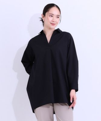 洗える／S－LL】きれいに体型カバーが叶うチュニックシャツ