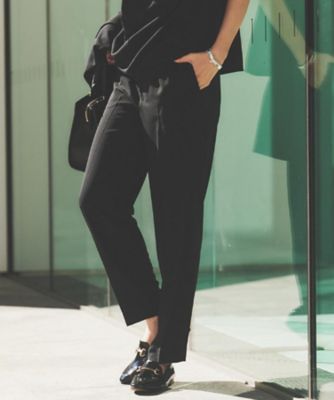 【SALE】UNTITLED (Women)/アンタイトル【セットアップ可能/接触冷感/イージーケア/ウエストゴム仕様】リラクミスト テーパードパンツ(2002409252) クロ019 パンツ・ズボン【三越伊勢丹/公式】