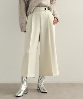 【SALE】OPAQUE.CLIP (Women)/オペークドットクリップ クロップドワイドパンツ(2002409600) シロ003 パンツ・ズボン【三越伊勢丹/公式】