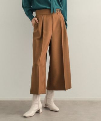 【SALE】OPAQUE.CLIP (Women)/オペークドットクリップ クロップドワイドパンツ(2002409600) チャ043 パンツ・ズボン【三越伊勢丹/公式】