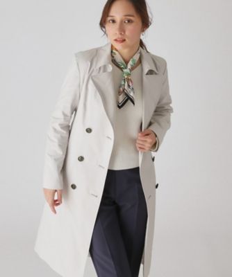 ＜COUP DE CHANCE (Women)＞【撥水加工】きれいめ定番トレンチコート（２００２４０９６５６）