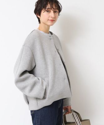 and per se アンパスィ　切替　ダウン　ダンボールニット　ジャケット　L FUNALIVE ブルゾン アウター Laliberte 中綿×ダンボールニット