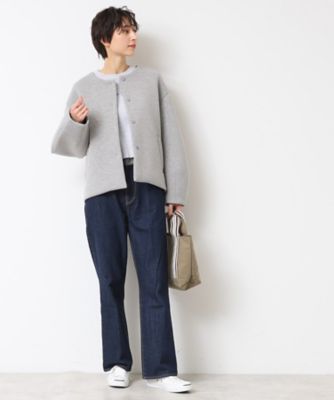 洗える】ダンボールニットジャケット（S～L）（2002409781