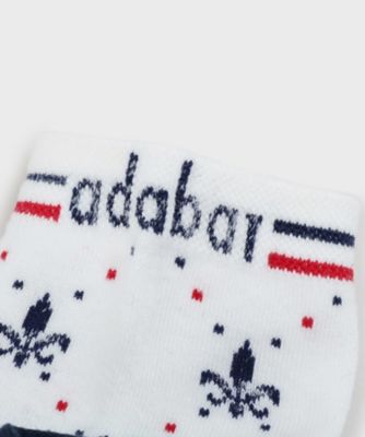 【新レーベル　ＡＤＡＢＡＴ　ＮＡＶＹ】フルールドリスショートソックス（２００２４０９９１７）