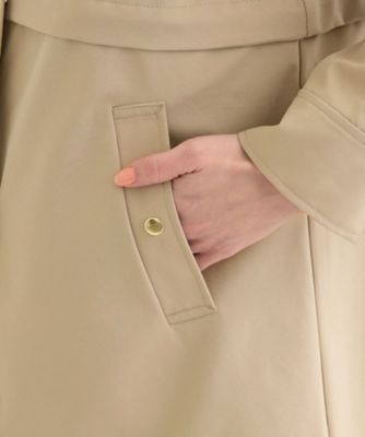 【Ｓ－ＬＬ／撥水／防花粉】軽やかに女性らしくボンディング　フーデッドコート（２００２４１０７８４）